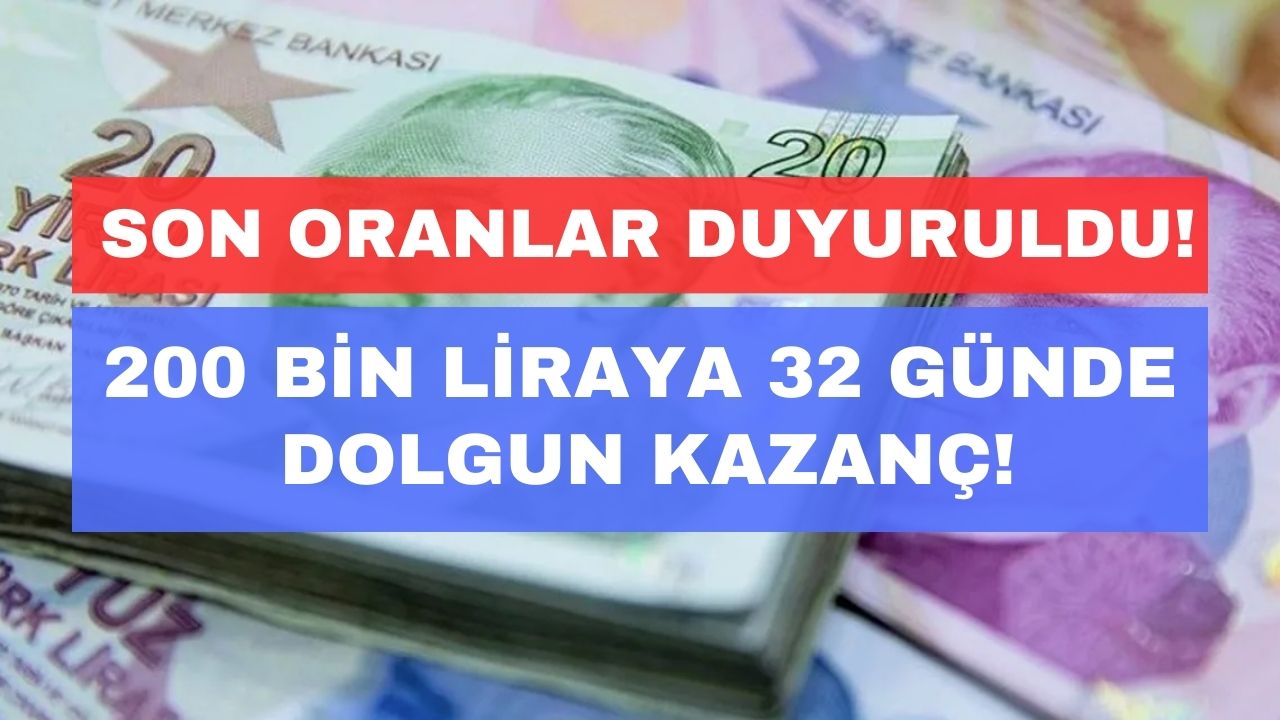 32 Günde 200000 Liraya Verilecek Mevduat Kazancı Netleşti! Ekim Ayı Son Mevduat Hesaplaması