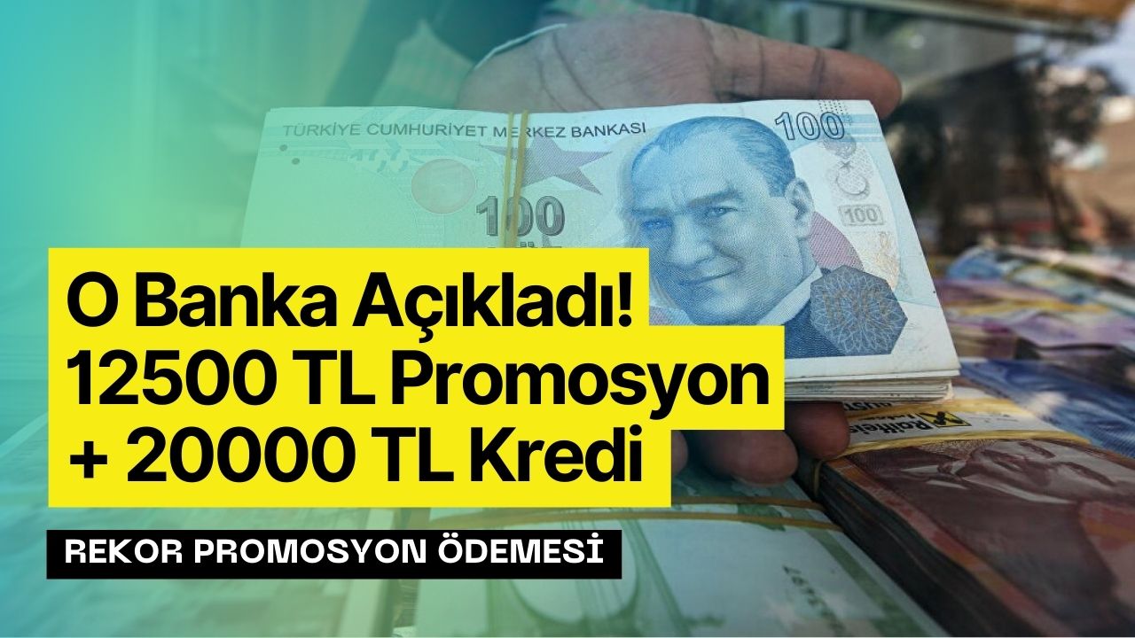 7500 TL Maaş Alanların Dikkatine! 12500 TL Emekli Promosyonuna Ek 20000 TL Kredi Veriliyor