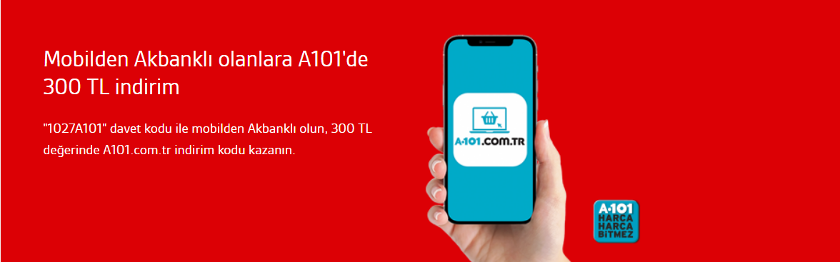 Akbank A101 İndirim Kodu