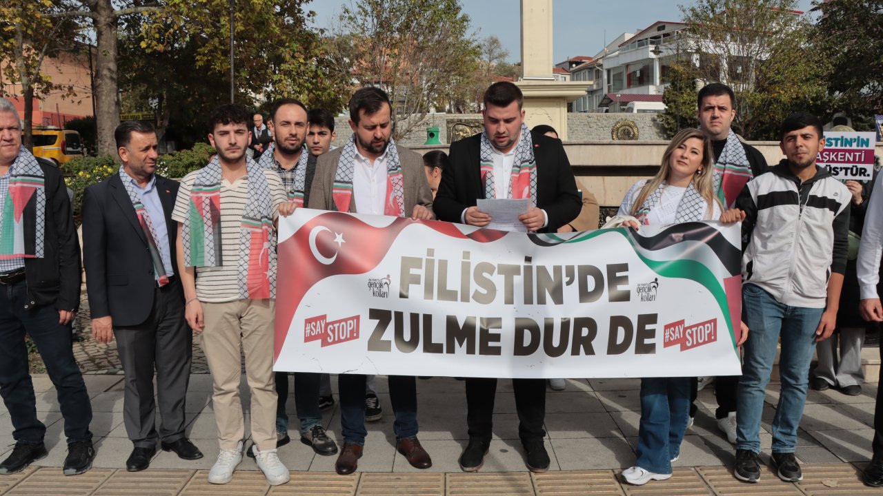 AK Parti Gençlik Kolları “Filistin’de Zulme Dur De” Diyor