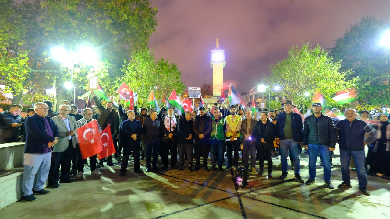 İsrail Trakya’da Protesto Edildi