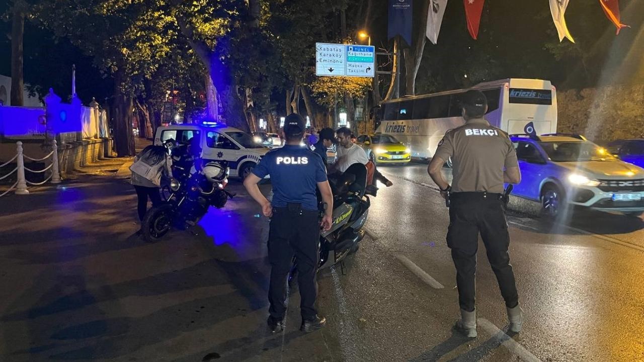 İstanbul’da Polis Ekiplerinden Motosiklet Denetimi