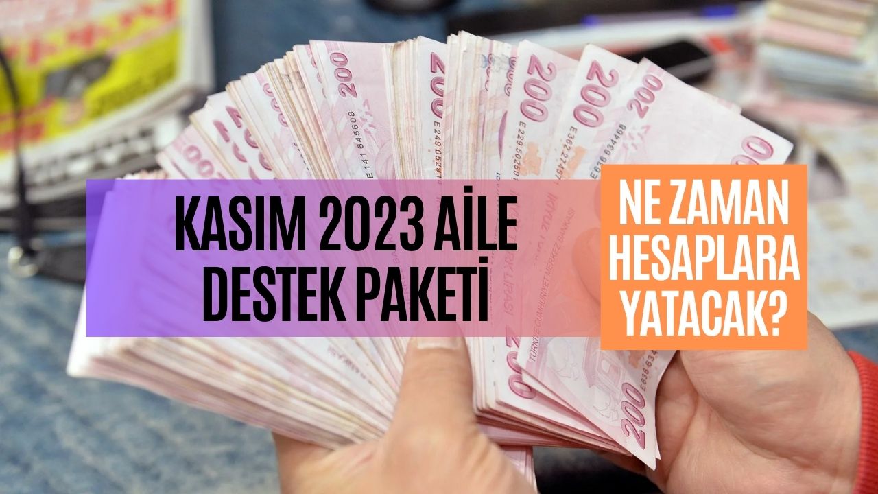 Kasım 2023 Aile Destek Paketi! O Tarihte Hesaplara 2160 TL Yatırılacak