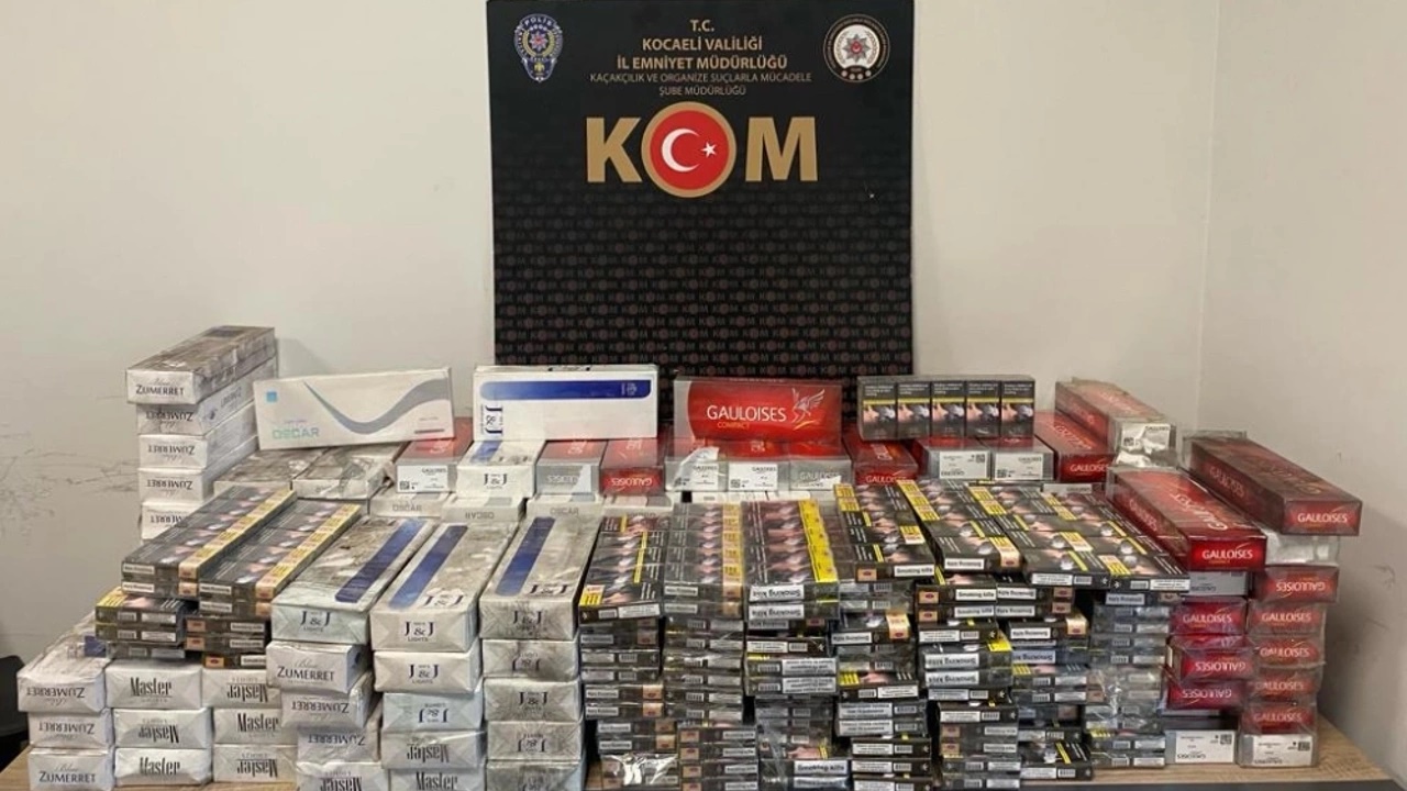 Kocaeli’de 3 Bin 820 Paket Kaçak Sigara Ele Geçirildi