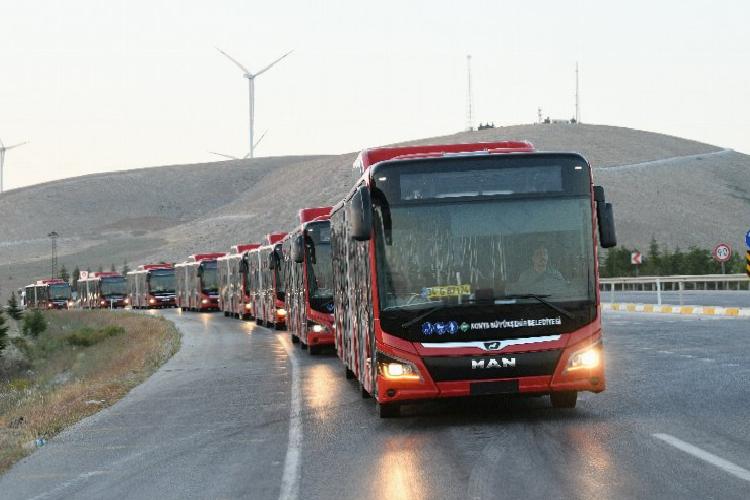 Konya’nın ulaşım filosuna yenileri de eklendi