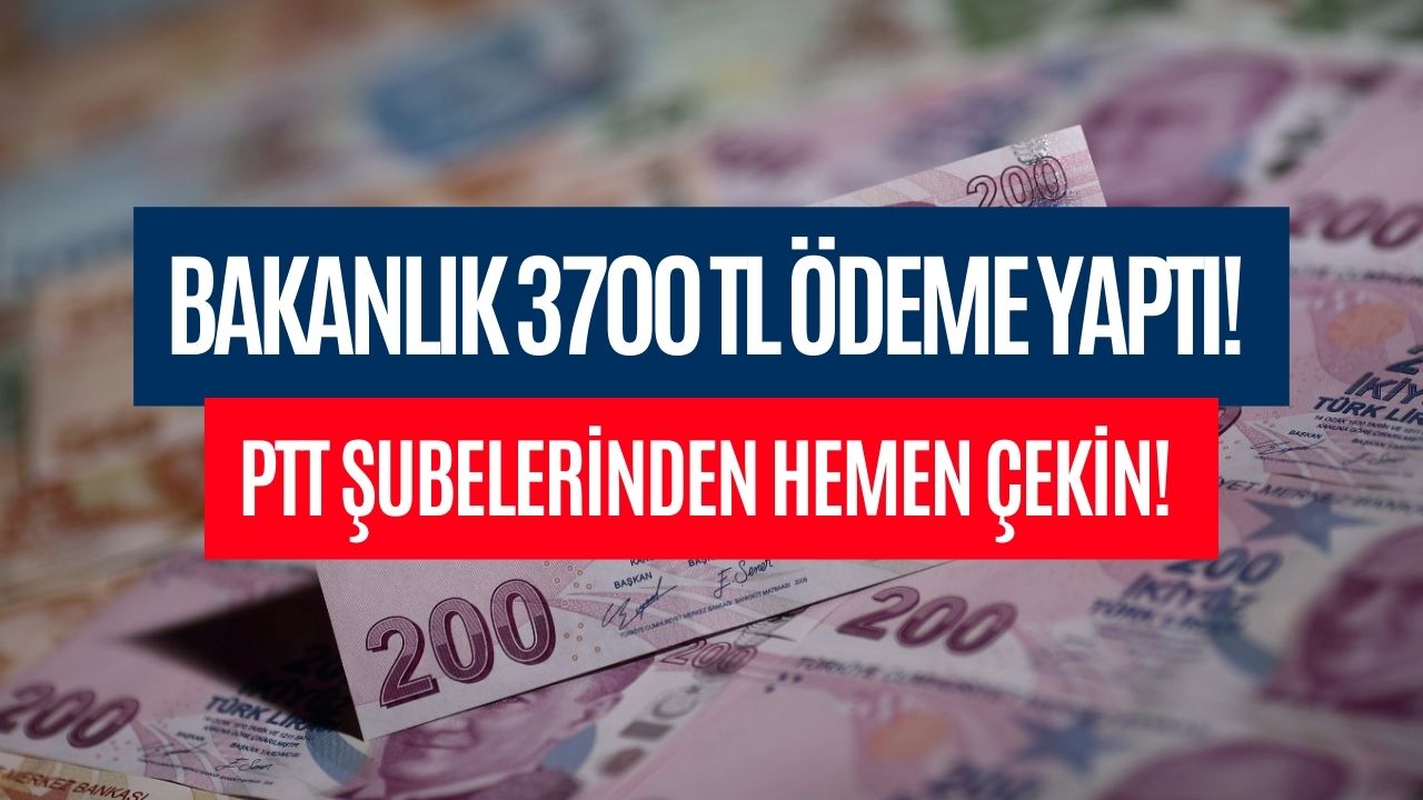 PTT Hesaplarına 3700 Liralık Destek Ödemesi Yatırıldı! Kimliğiyle Giden Hemen Çekecek