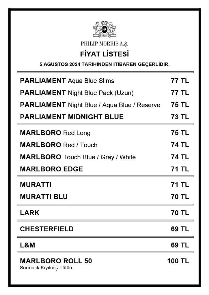 5 Ağustos zamlı sigara fiyatları