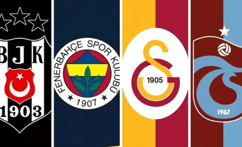 Fenerbahçe, Beşiktaş, Trabzonspor ve Galatasaray logosu