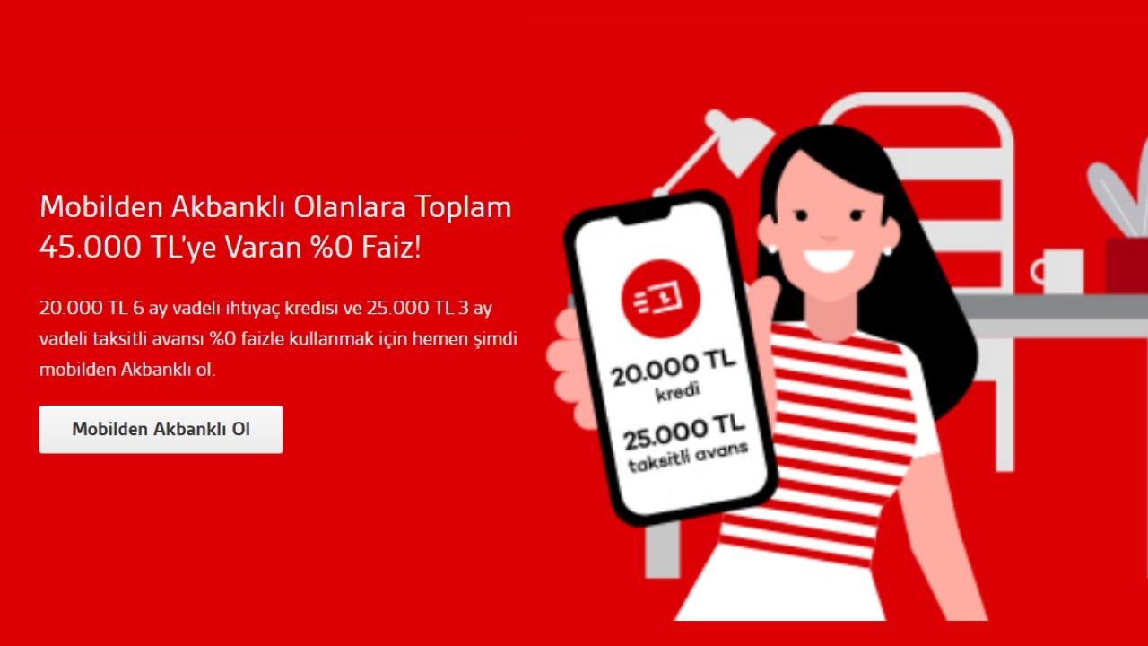 Akbank Faizsiz Kredi 