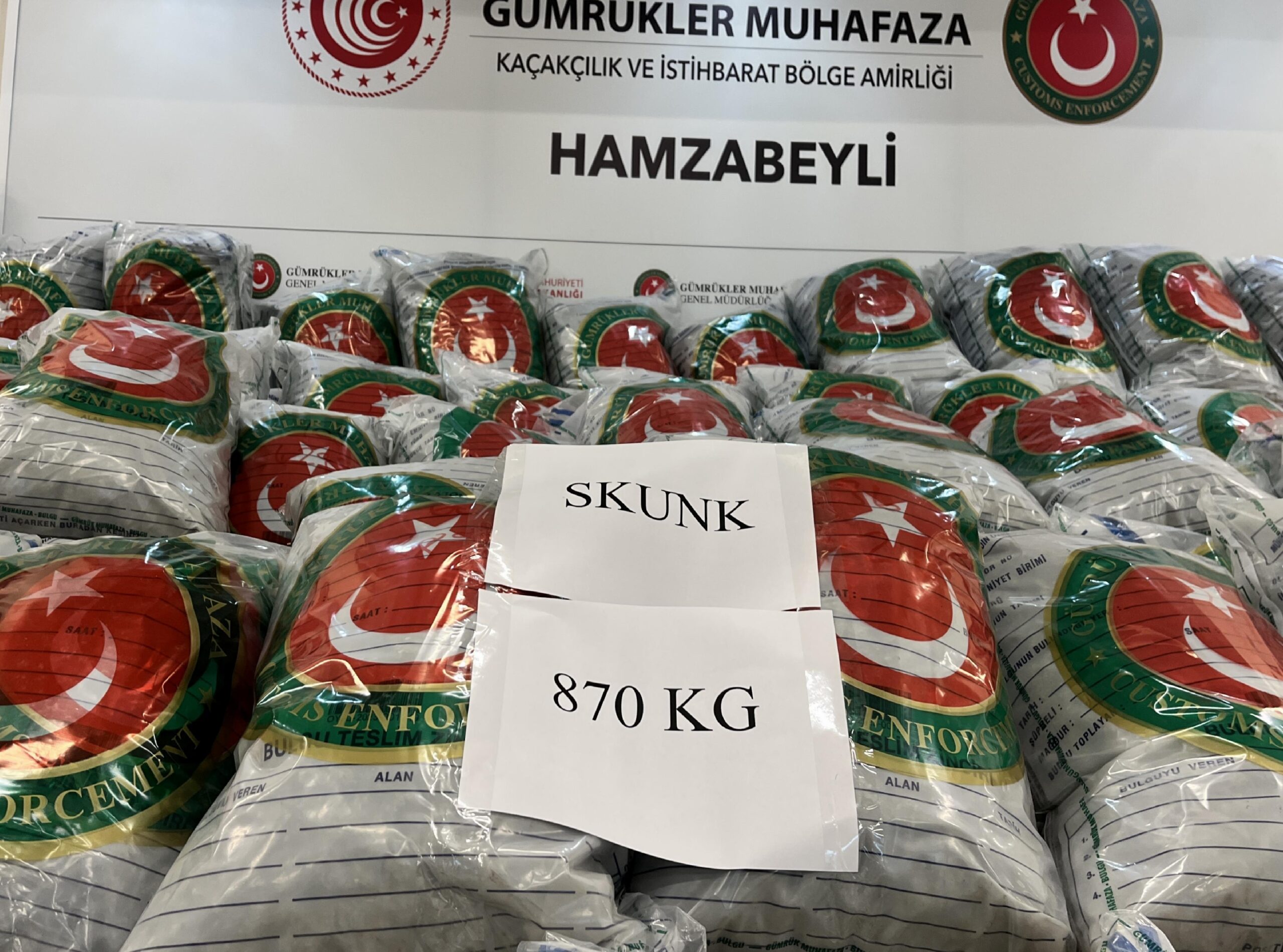 Hamzabeyli Sınır Kapısı’nda tırda 870 kilogram uyuşturucu ele geçirildi haberi