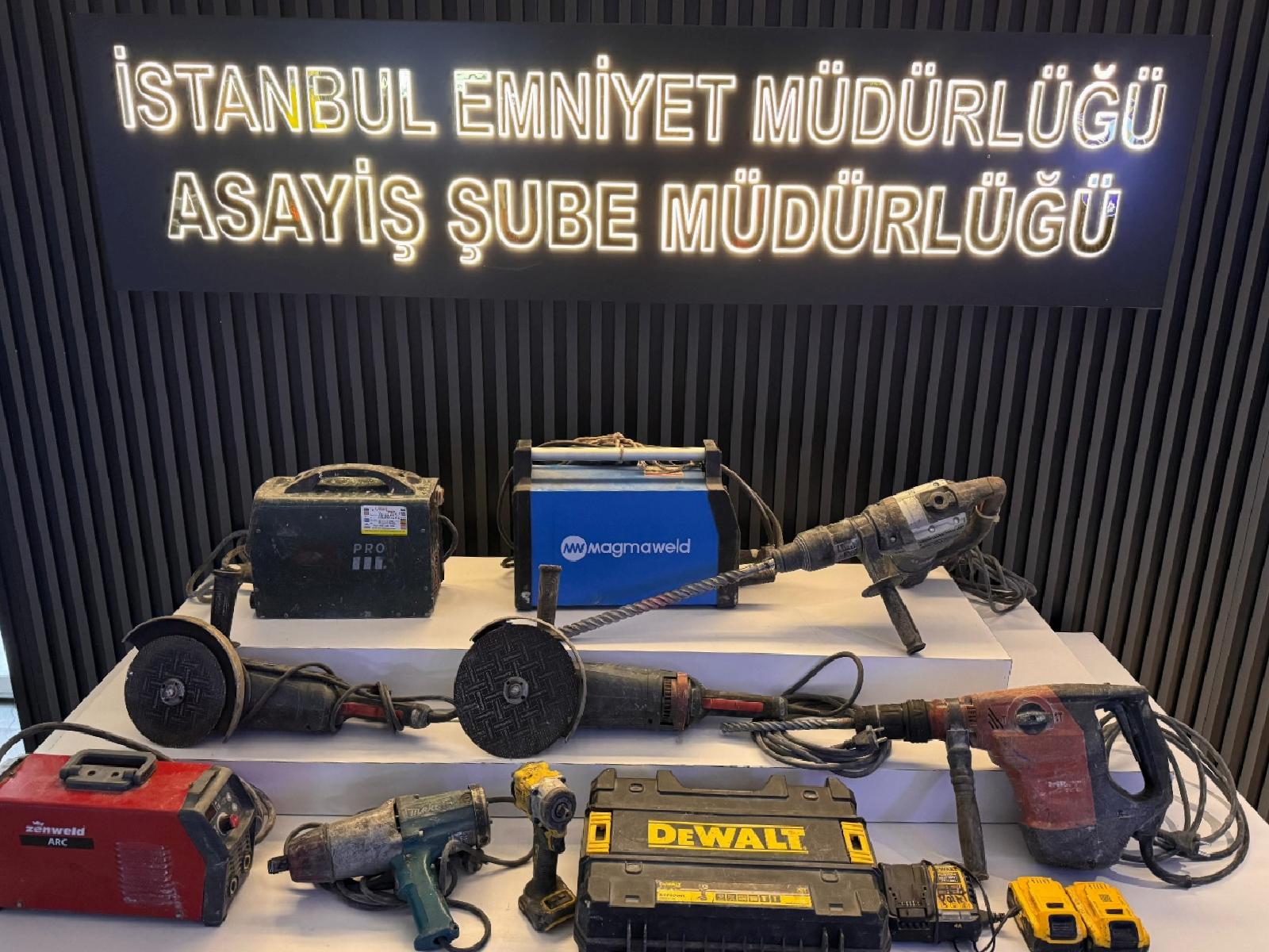 İstanbul’da iş yeri ve şantiyelerden hırsızlık gerekçesiyle 3 zanlı tutuklandı haberi