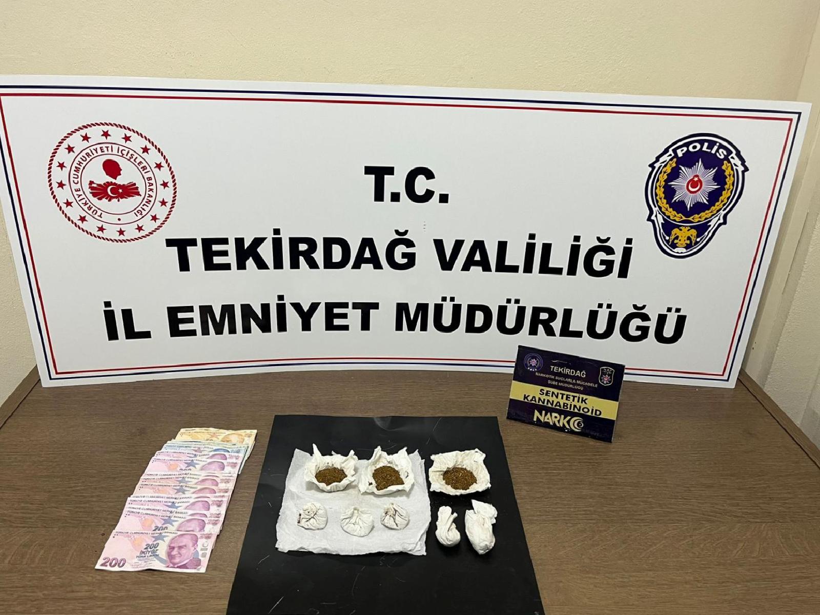 Tekirdağ’da narkotik uygulamalarında 9 kuşkulu tutuklandı