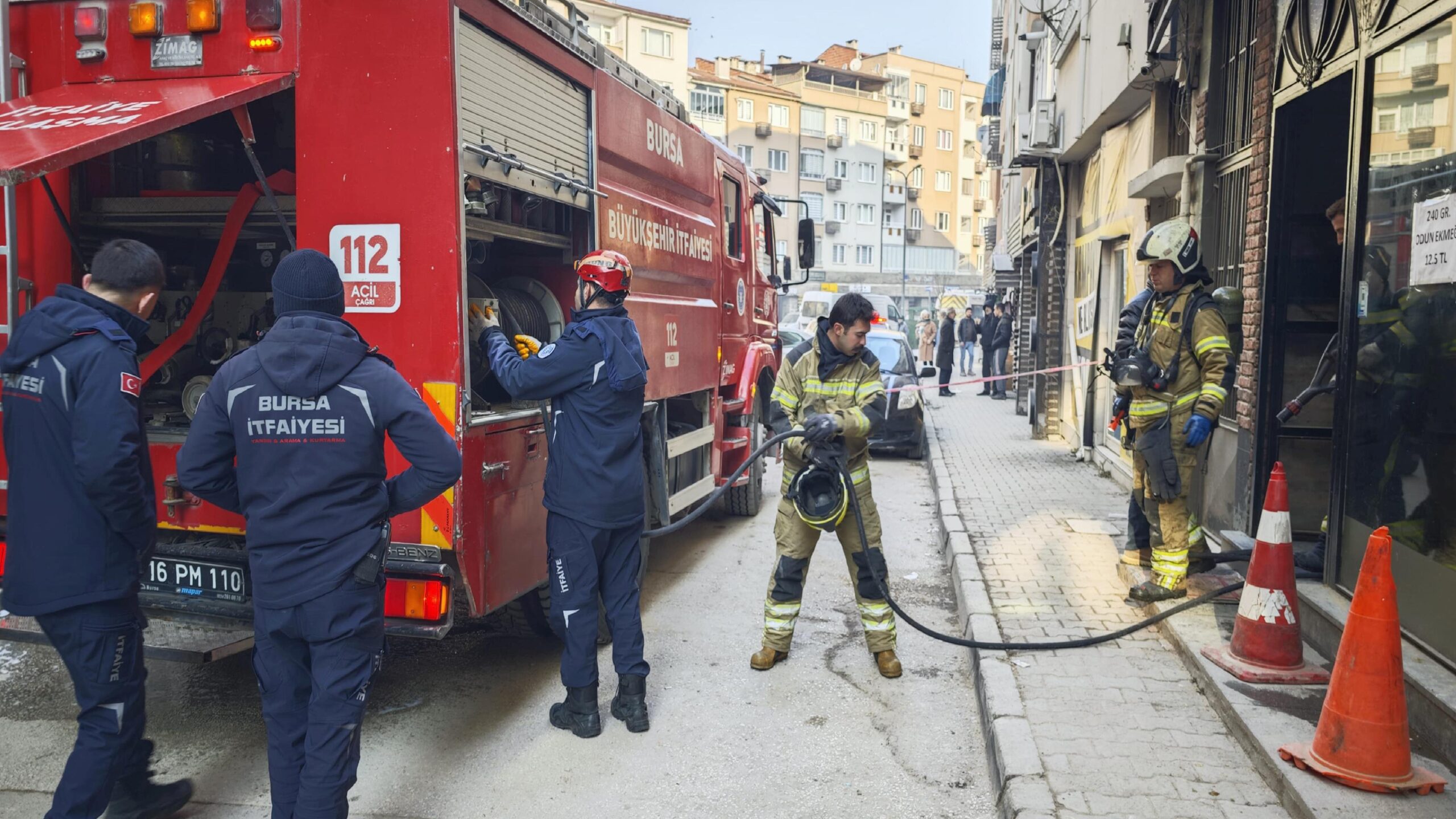 Bursa’da fırında çıkan yangın söndürüldü haberi