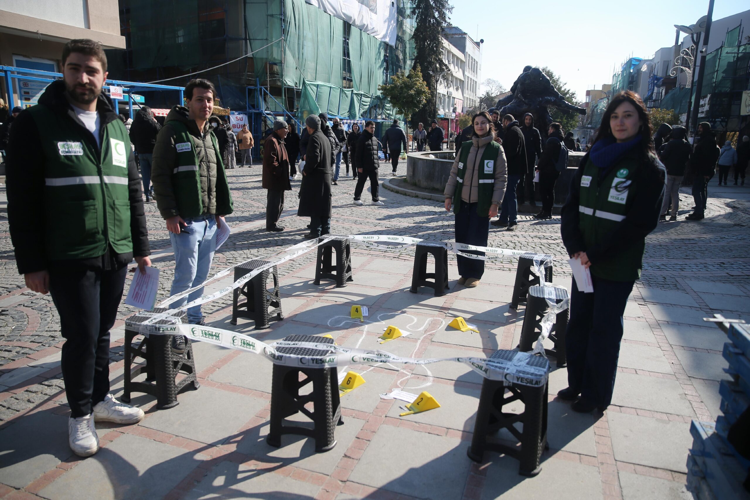 Edirne’de sigaranın zararlarına “olay yeri” konseptiyle dikkat çekildi haberi