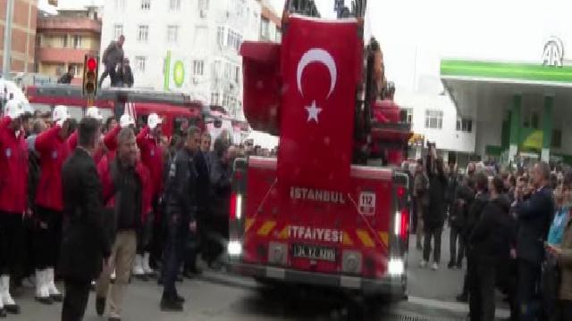 Esenler’de şehit düşen itfaiye eri için tören düzenlendi haberi