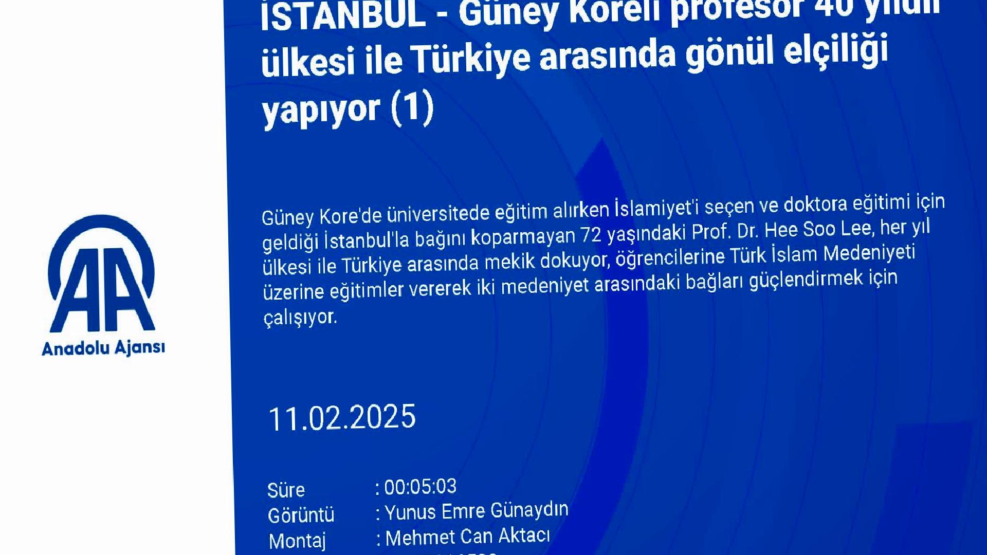 Güney Koreli profesör 40 yıldır ülkesi ile Türkiye arasında gönül elçiliği yapıyor haberi