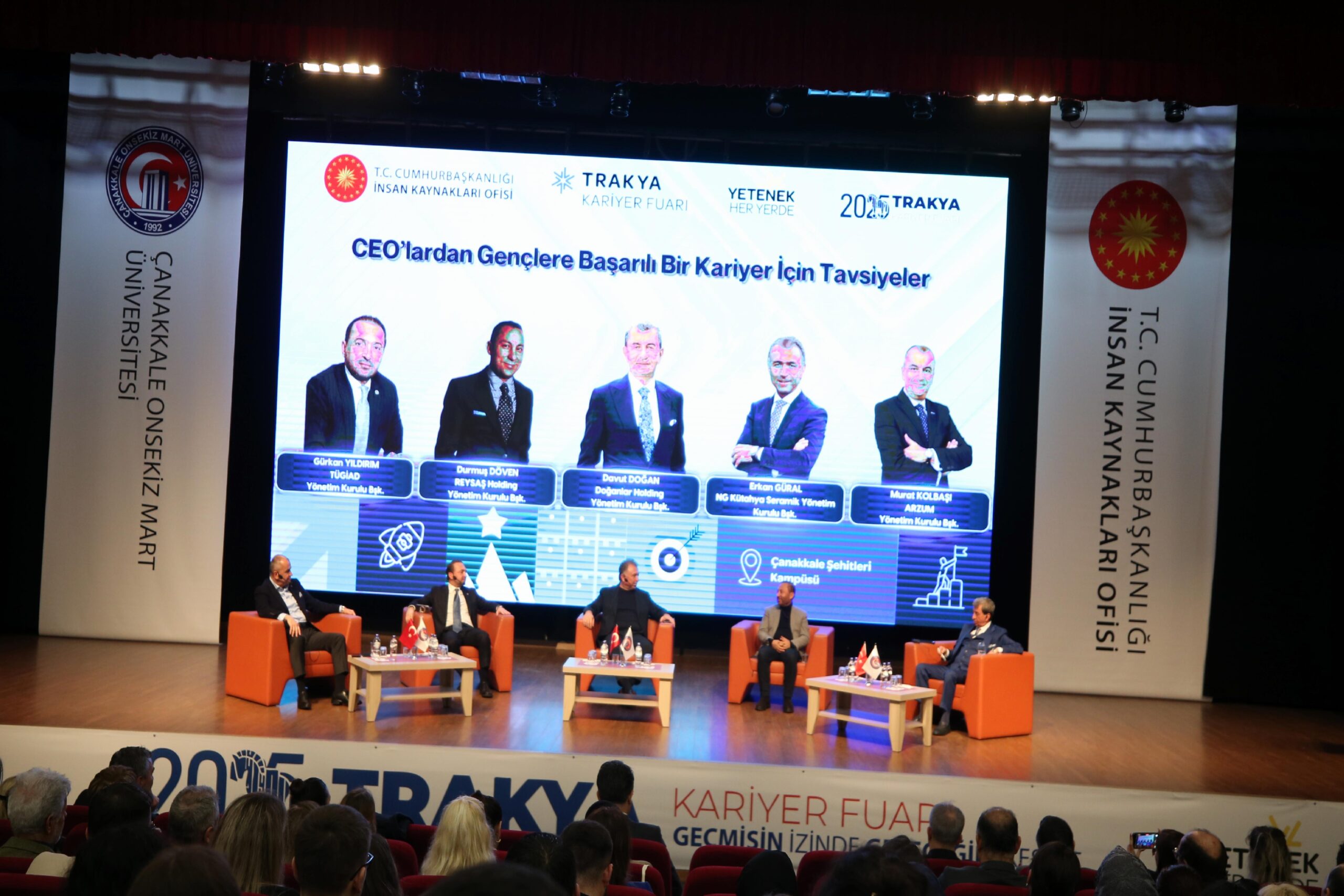 İş insanları, Trakya Kariyer Fuarı’nda öğrencilerle deneyimlerini paylaştı haberi