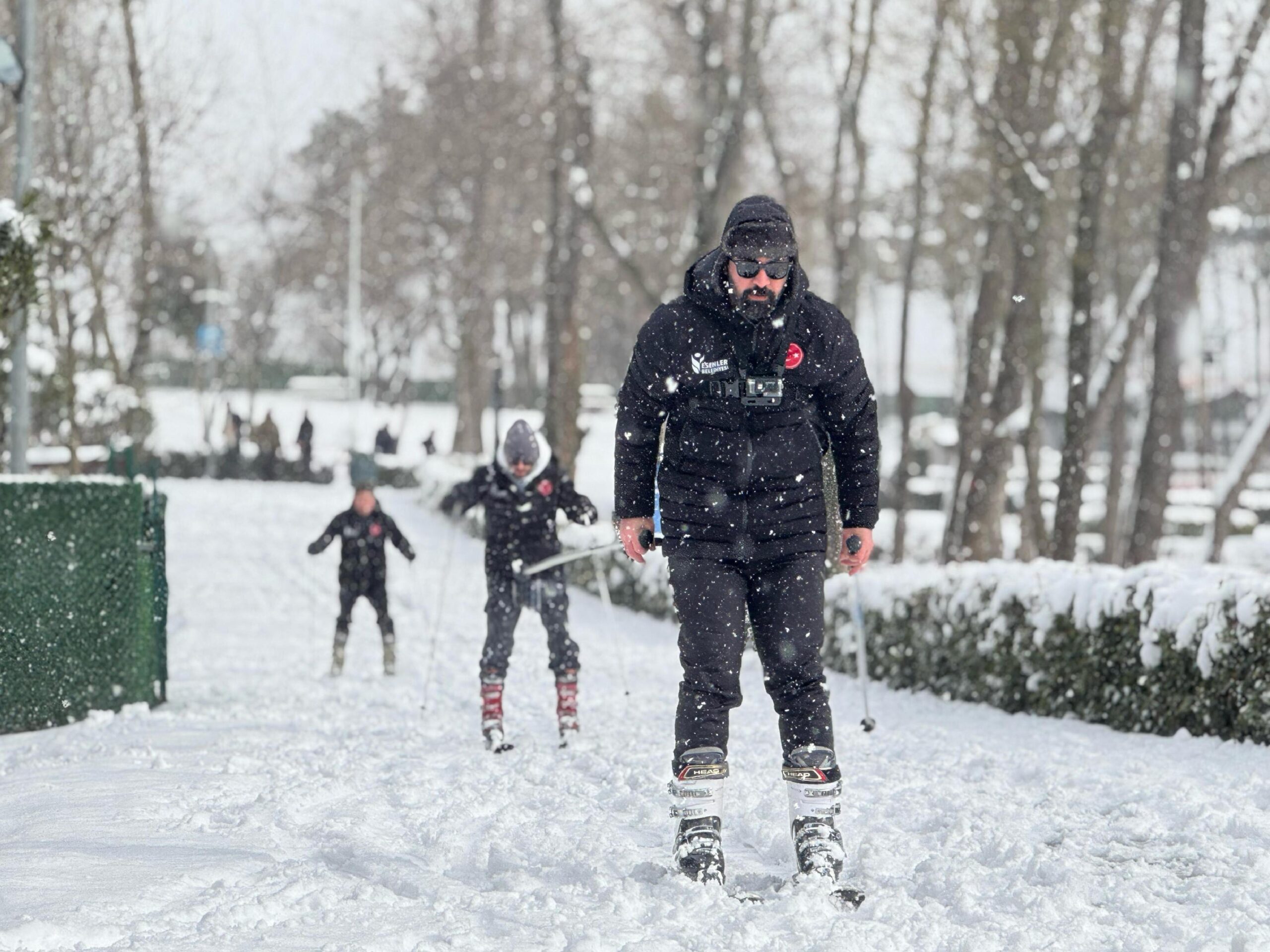 İstanbul’daki 15 Temmuz Millet Bahçesi’nde kayak keyfi haberi