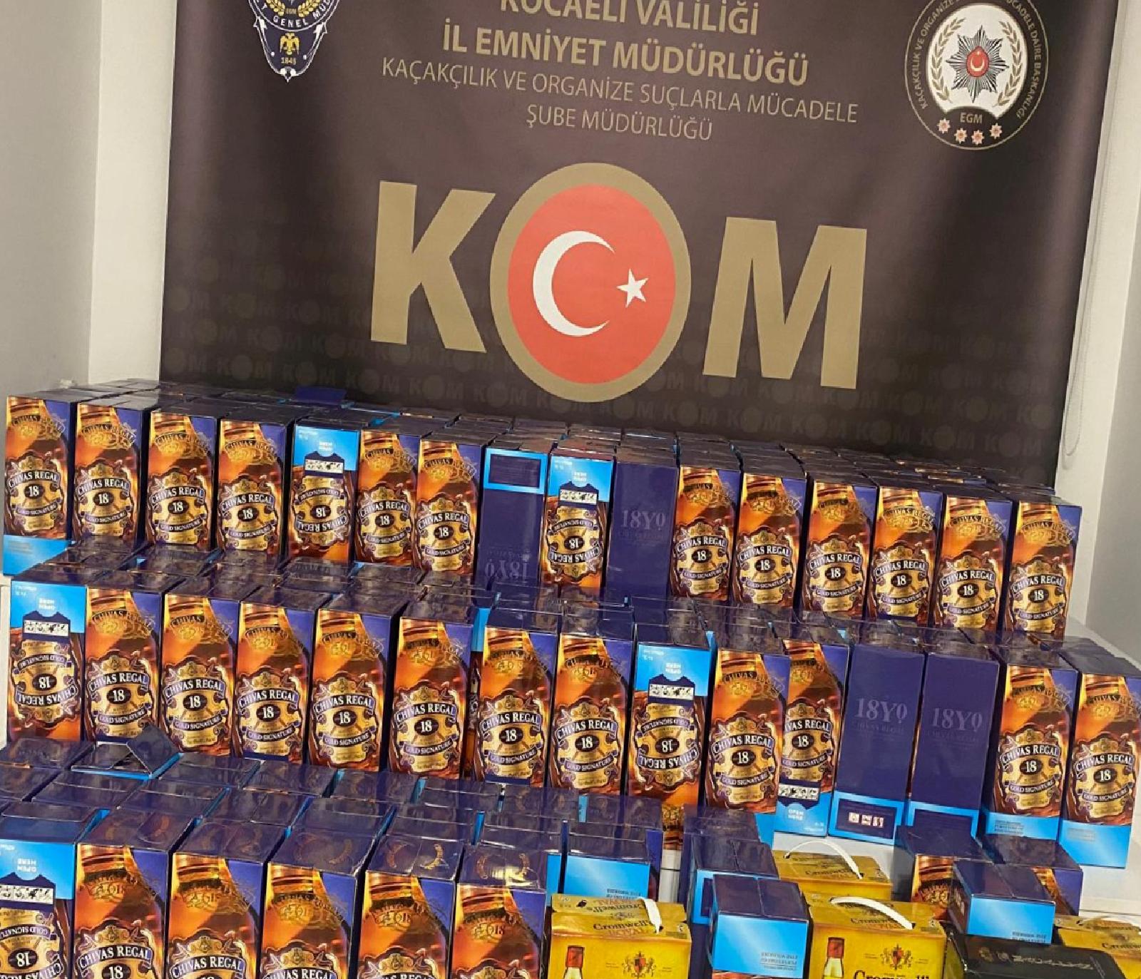 Kocaeli’de 315 litre sahte içki ele geçirildi haberi