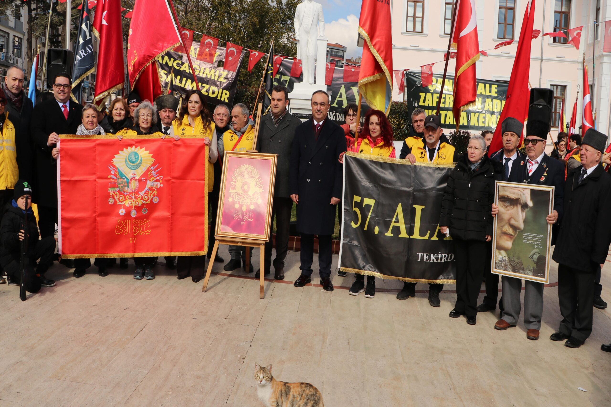 Tekirdağ’da 57. Alay temsili sancak devir teslim töreni düzenledi haberi