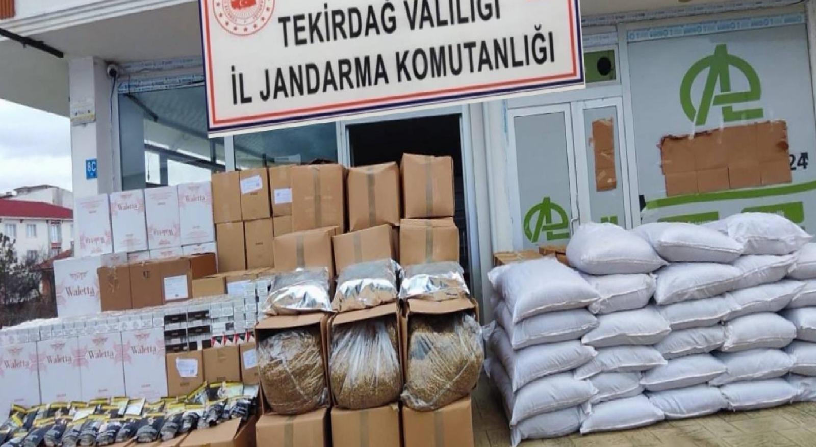 Tekirdağ’da 840 bin makaron ele geçirildi haberi