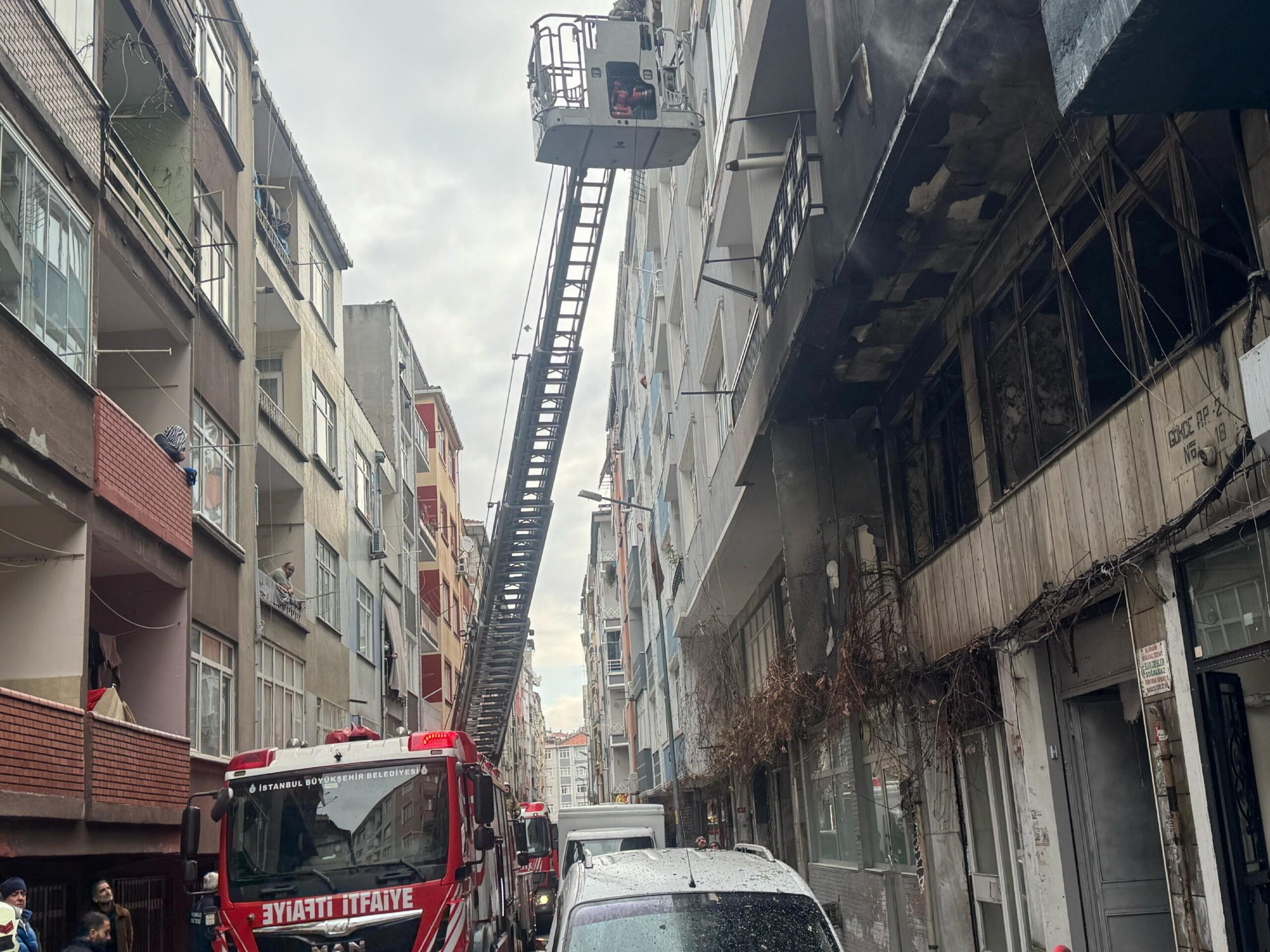 Bahçelievler’de iş yerinde çıkan yangın söndürüldü haberi