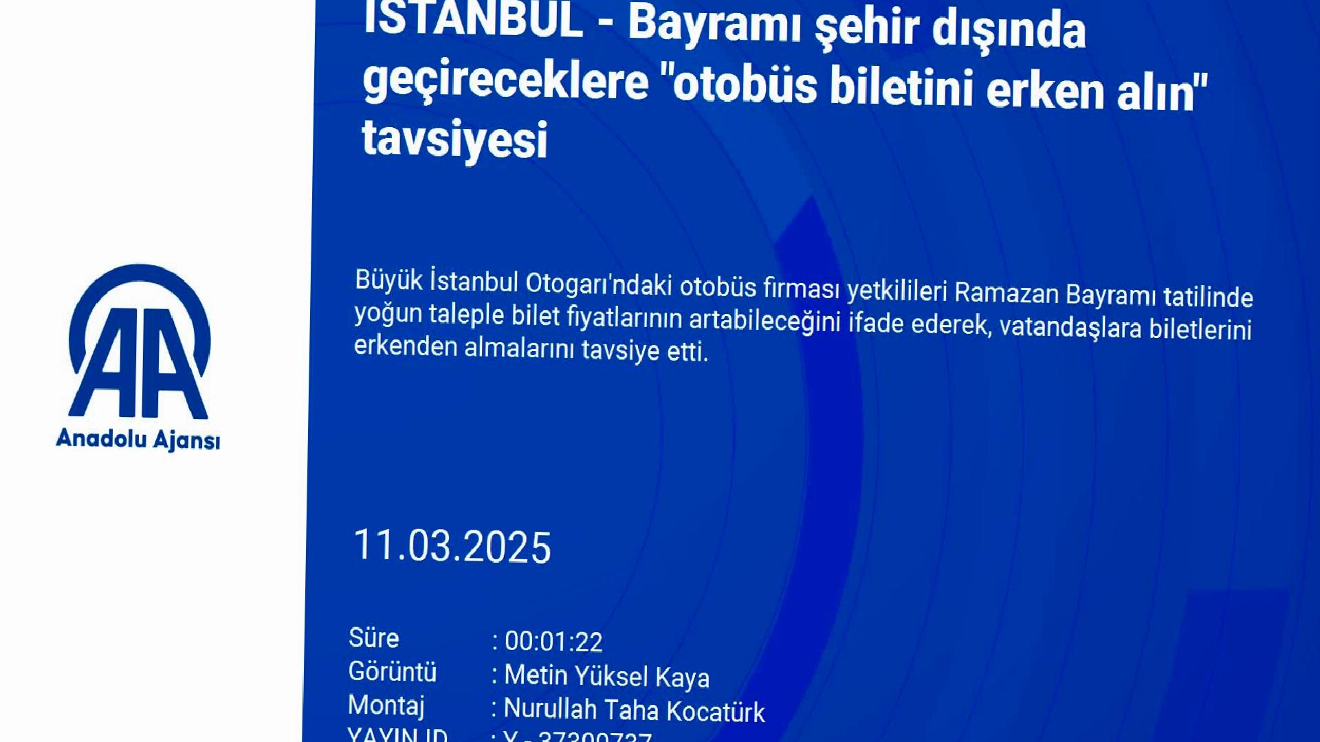 Bayramı şehir dışında geçireceklere “otobüs biletini erken alın” tavsiyesi haberi