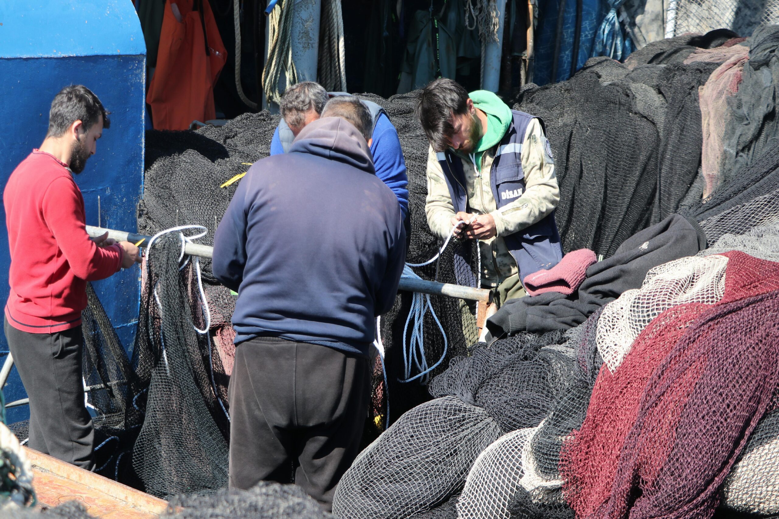 Karadenizli tayfalar, Tekirdağ’da sezonluk mesailerini erken tamamladı haberi