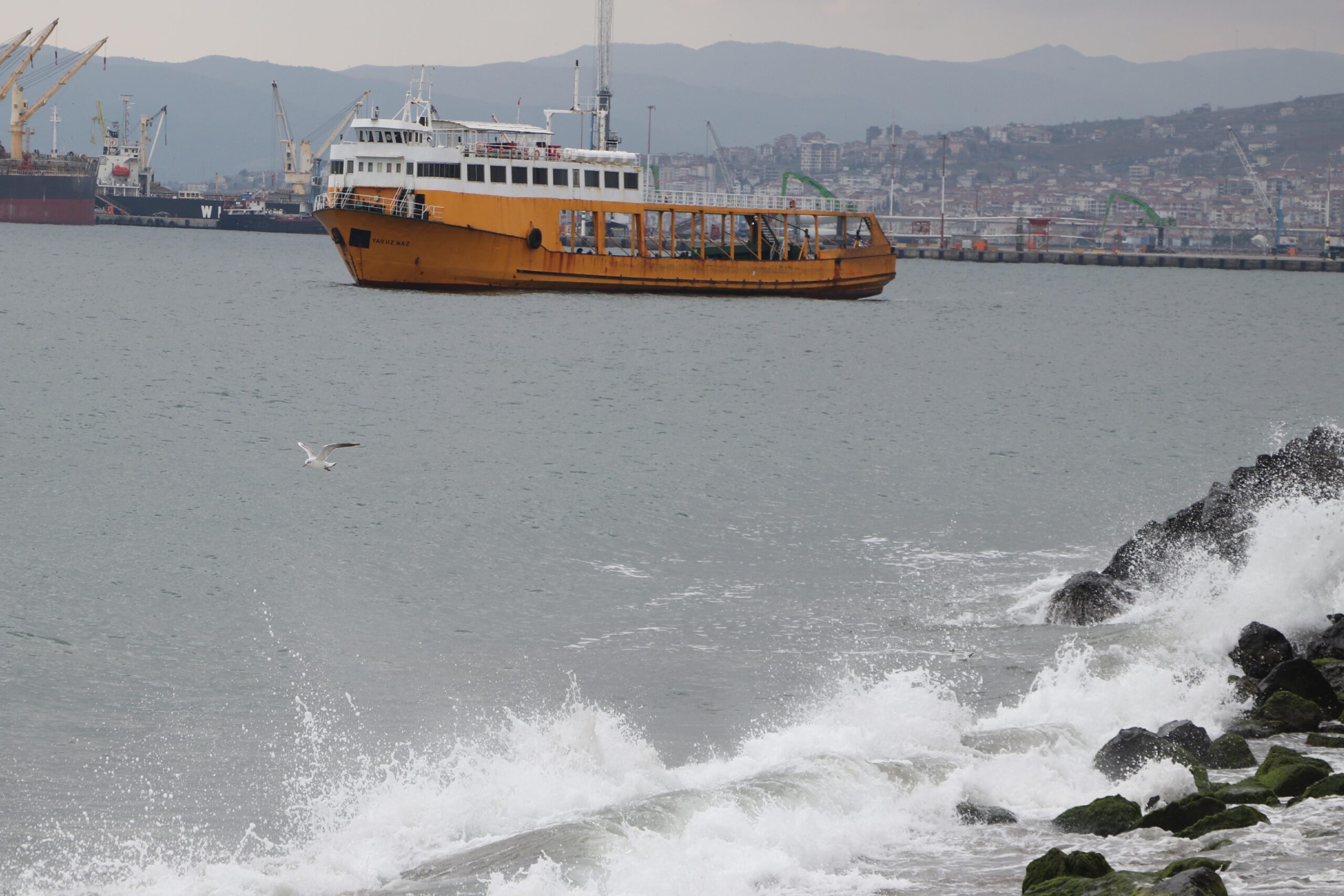 Tekirdağ’da deniz ulaşımına poyraz engeli haberi